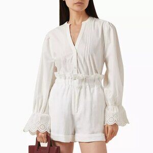 Posse Cassidy Shirt in Antique White Size Medium